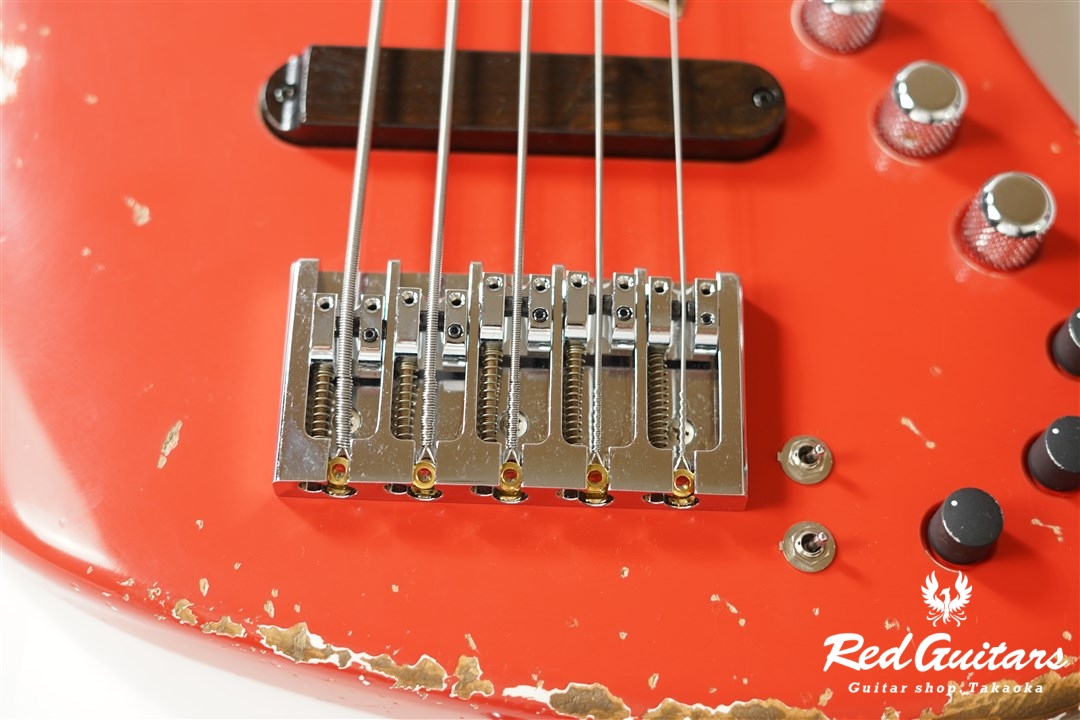 Xotic XJ-1T 5st Fiesta Red (Lacquer) Heavy Aged/Alder/R